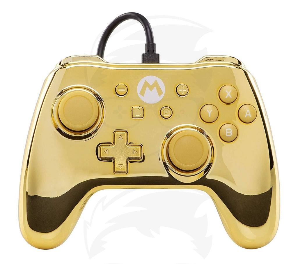 Wired Controller Chrome Gold Mario - Switch Wired Controller Chrome Gold Mario - Switch